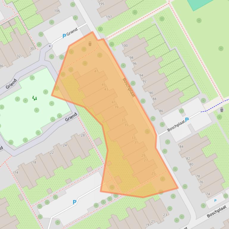 Kaart van postcodegebied 1112KR.