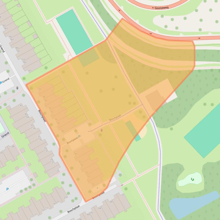 Kaart van postcodegebied 1112KV.