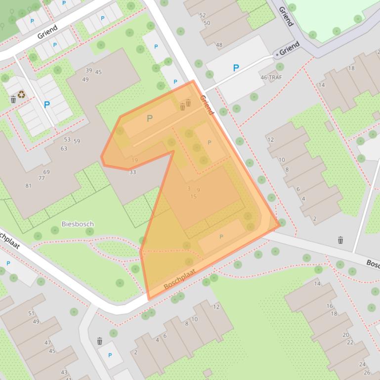 Kaart van postcodegebied 1112KW.