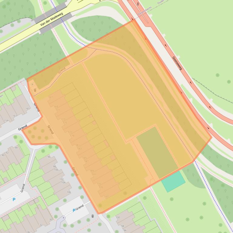 Kaart van postcodegebied 1112LC.