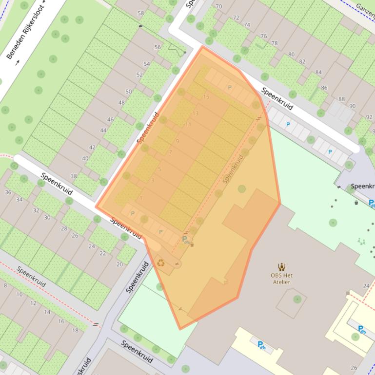 Kaart van postcodegebied 1112NA.