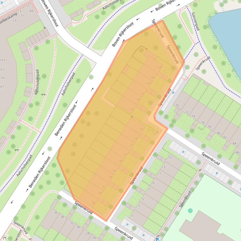 Kaart van postcodegebied 1112NB.