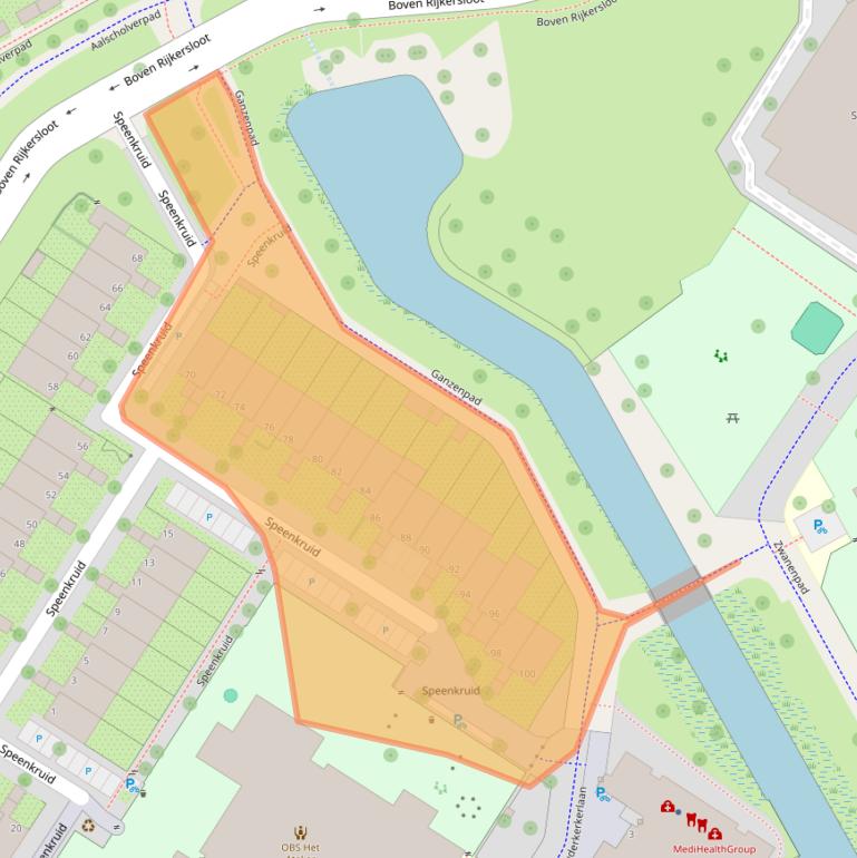 Kaart van postcodegebied 1112NC.