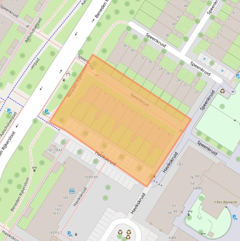 Kaart van postcodegebied 1112ND.