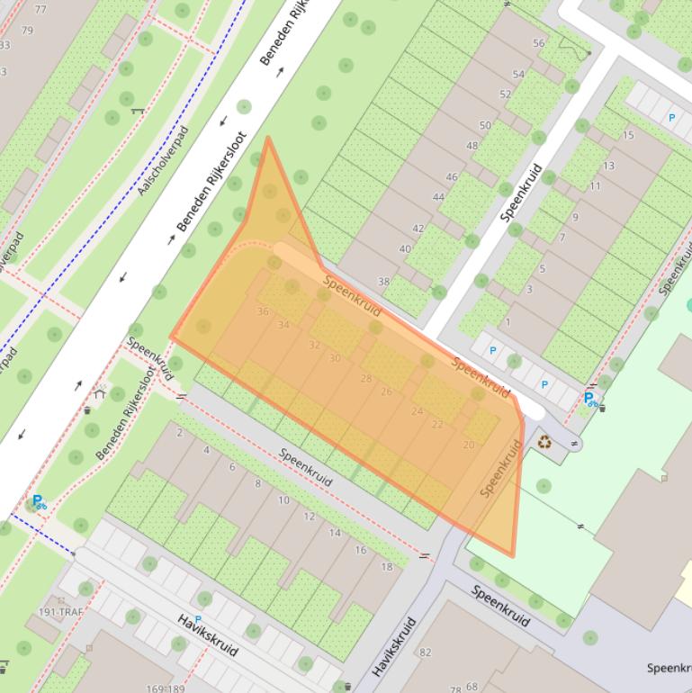 Kaart van postcodegebied 1112NE.
