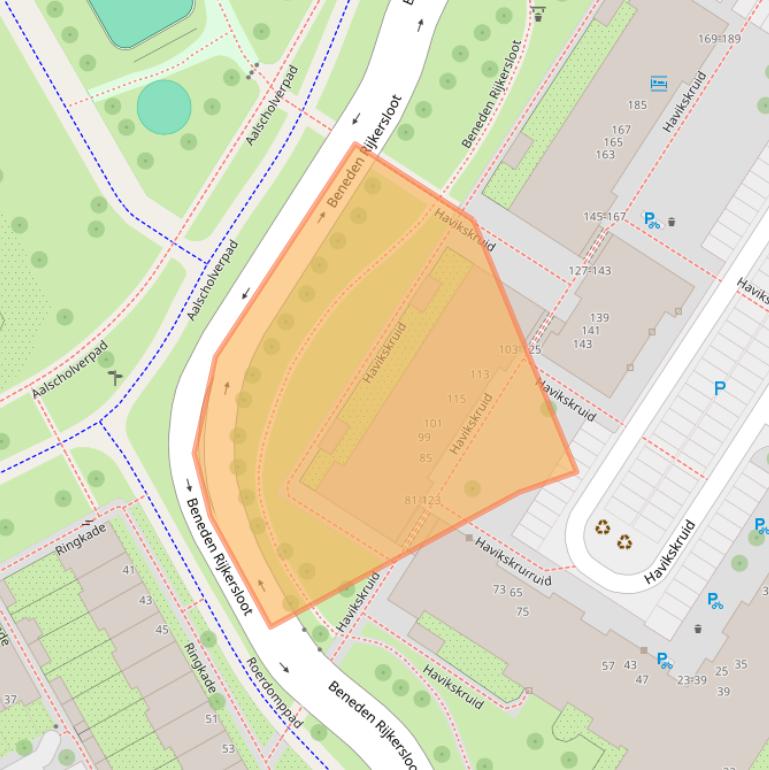 Kaart van postcodegebied 1112NJ.