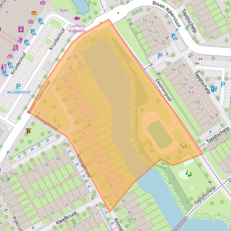 Kaart van postcodegebied 1112PX.