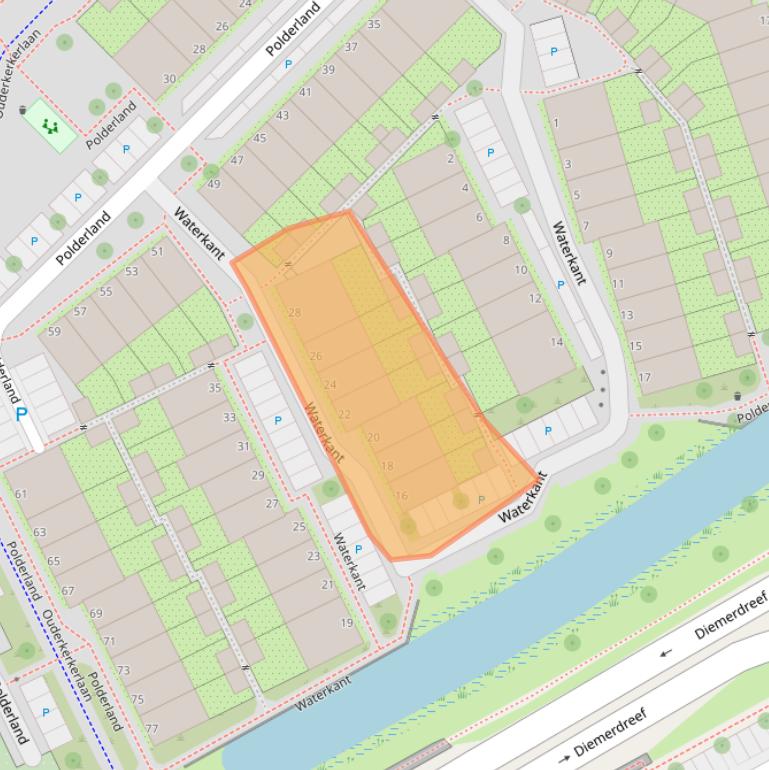 Kaart van postcodegebied 1112RD.