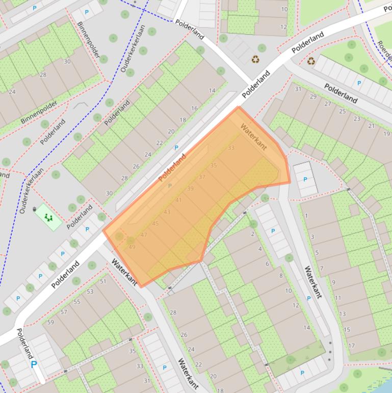 Kaart van postcodegebied 1112RG.