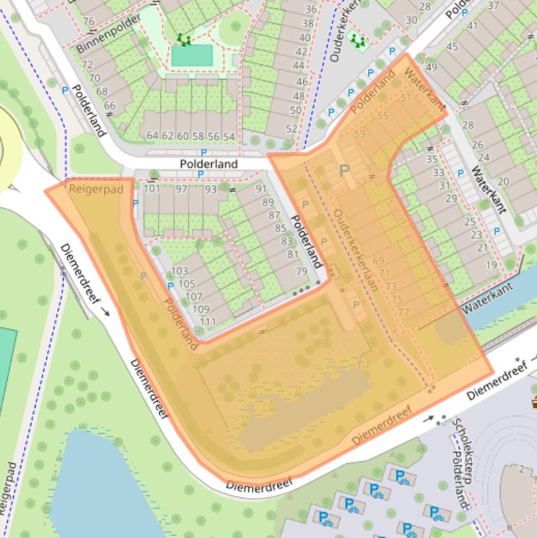 Kaart van postcodegebied 1112RH.