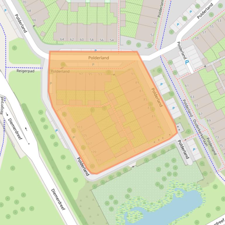 Kaart van postcodegebied 1112RJ.