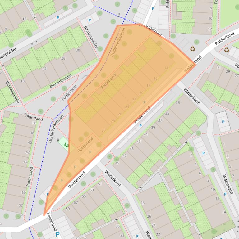 Kaart van postcodegebied 1112RM.