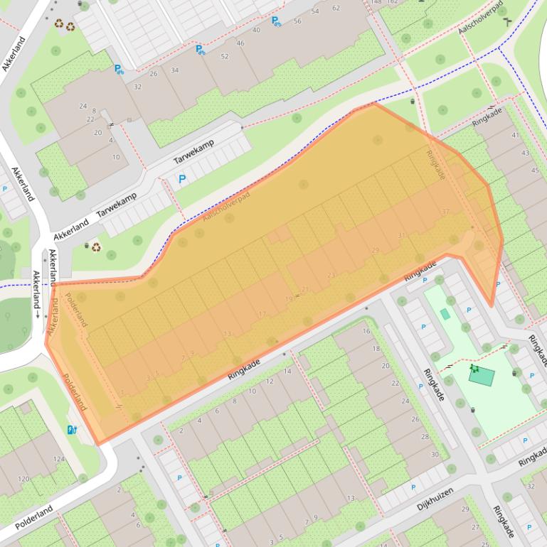 Kaart van postcodegebied 1112RS.
