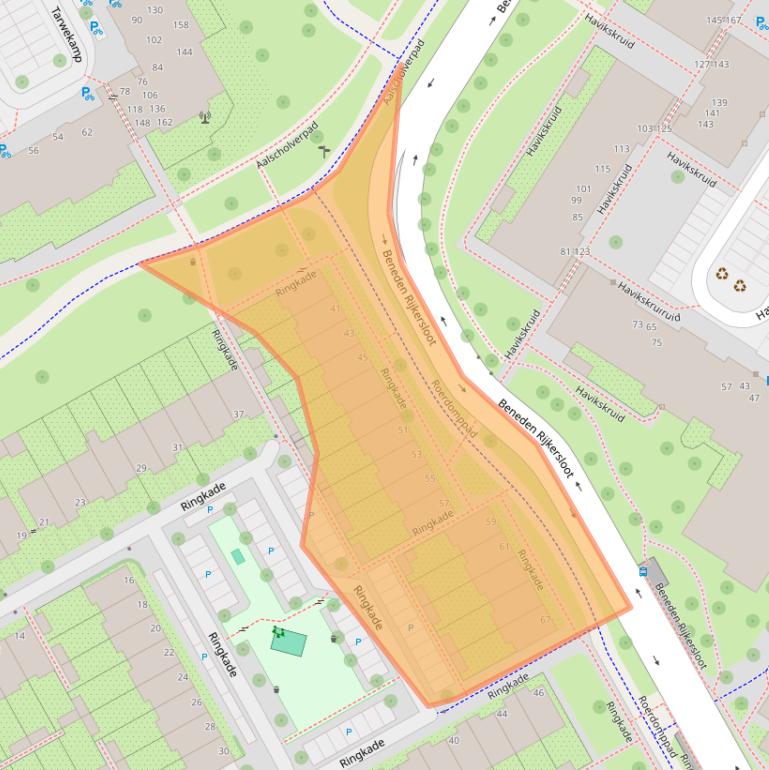 Kaart van postcodegebied 1112RT.