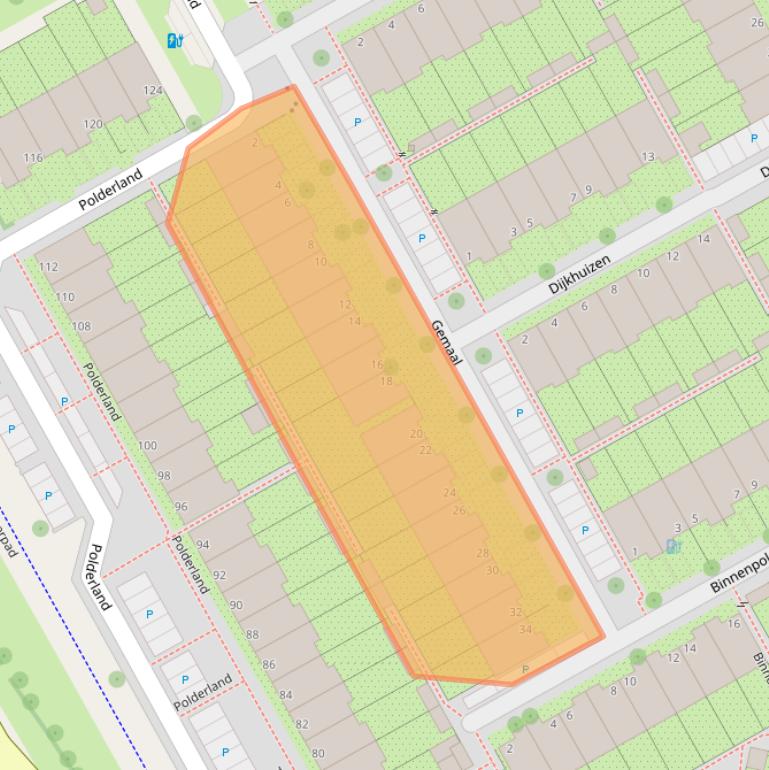 Kaart van postcodegebied 1112SC.
