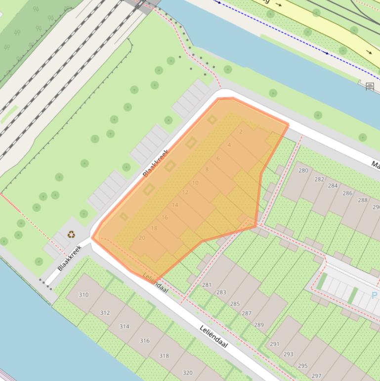 Kaart van postcodegebied 1112WB.