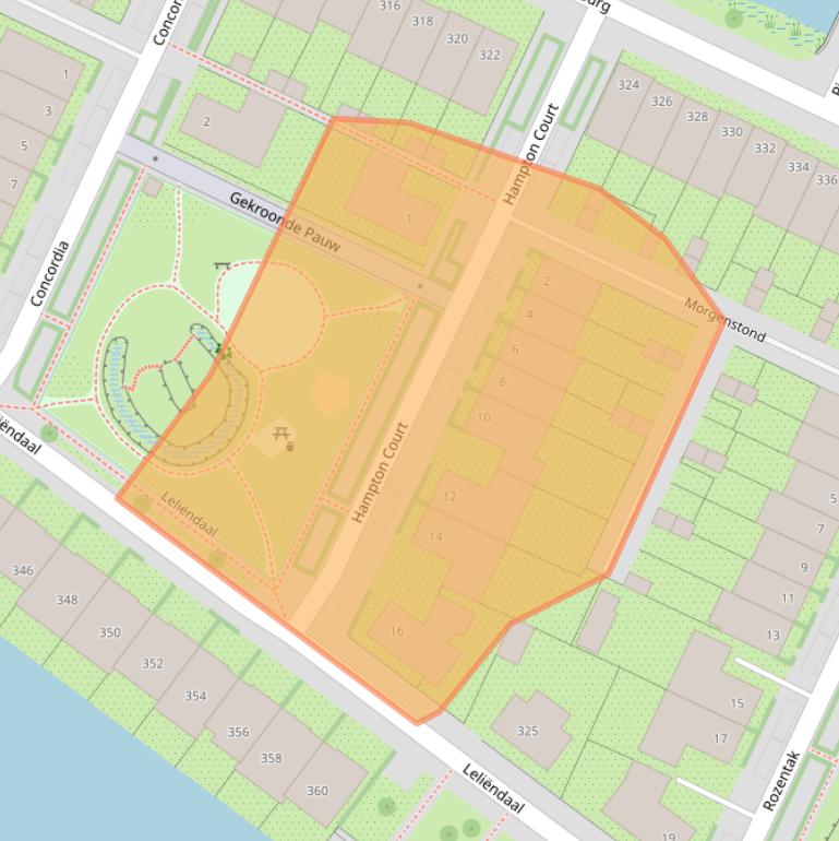 Kaart van postcodegebied 1112WE.