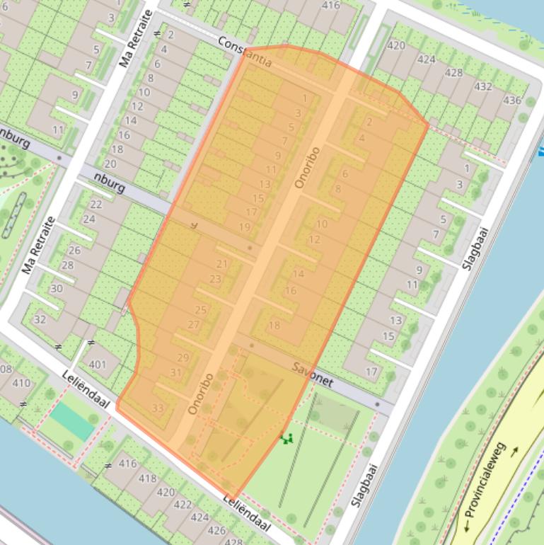 Kaart van postcodegebied 1112WS.