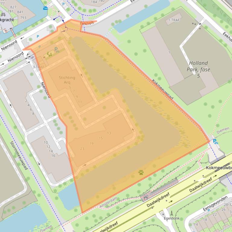 Kaart van postcodegebied 1112XE.