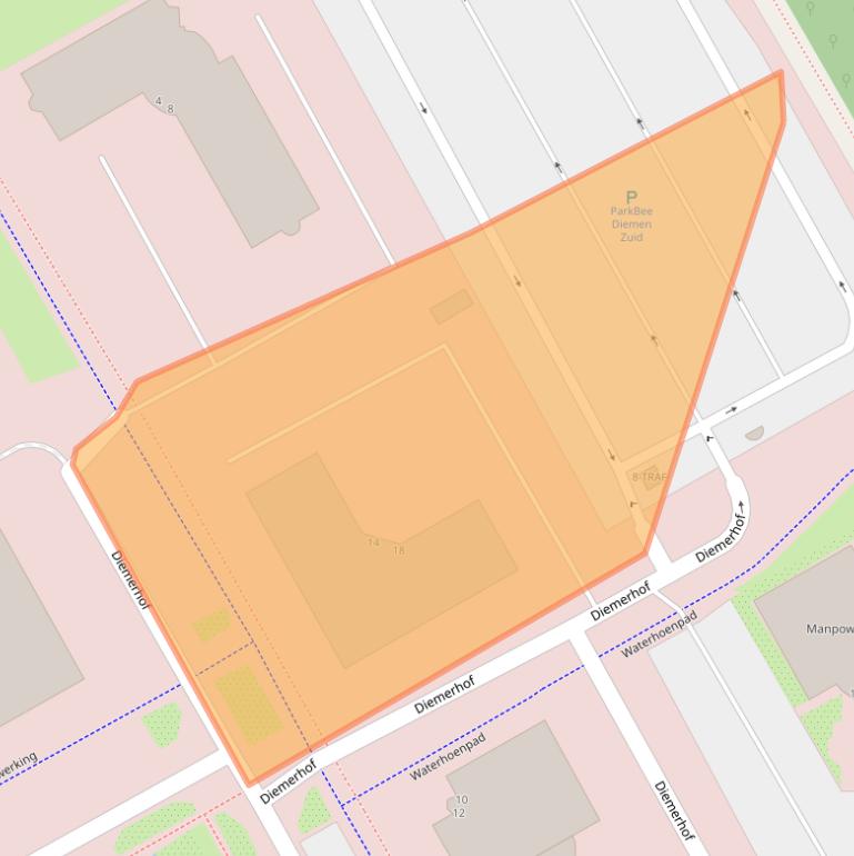 Kaart van postcodegebied 1112XM.