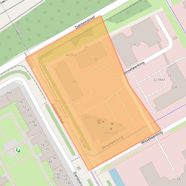 Kaart van postcodegebied 1112XR.