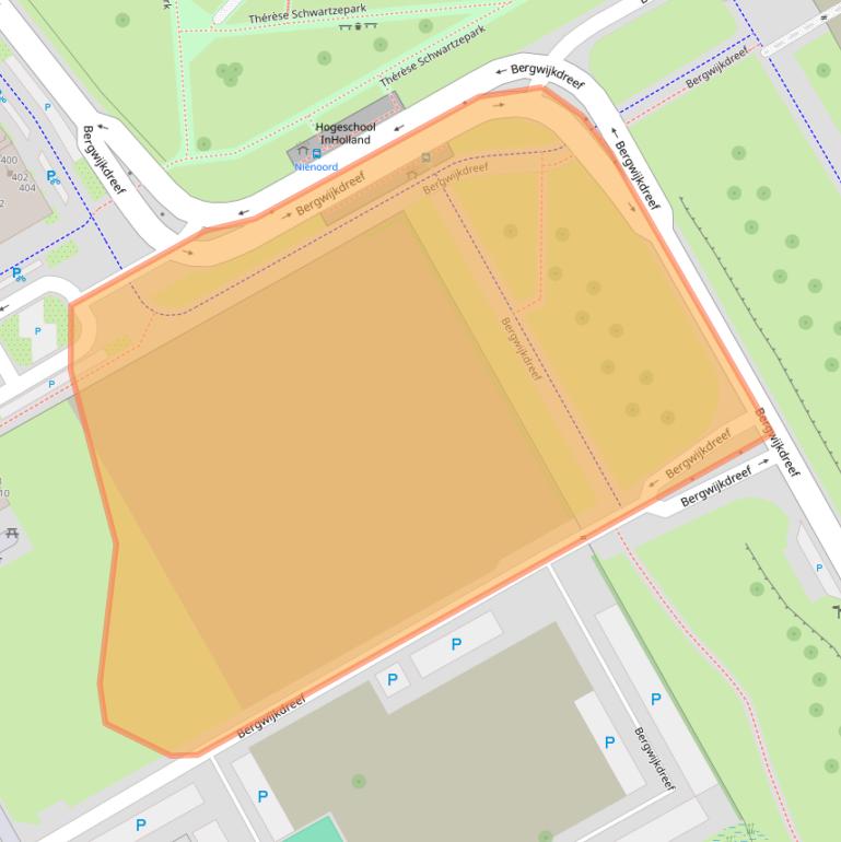 Kaart van postcodegebied 1112XX.