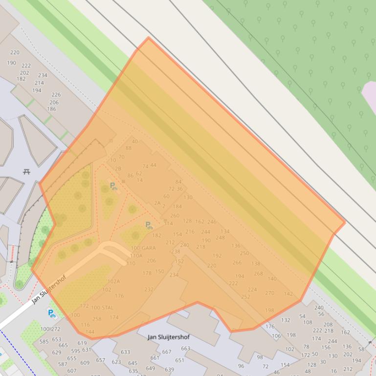 Kaart van postcodegebied 1112ZE.