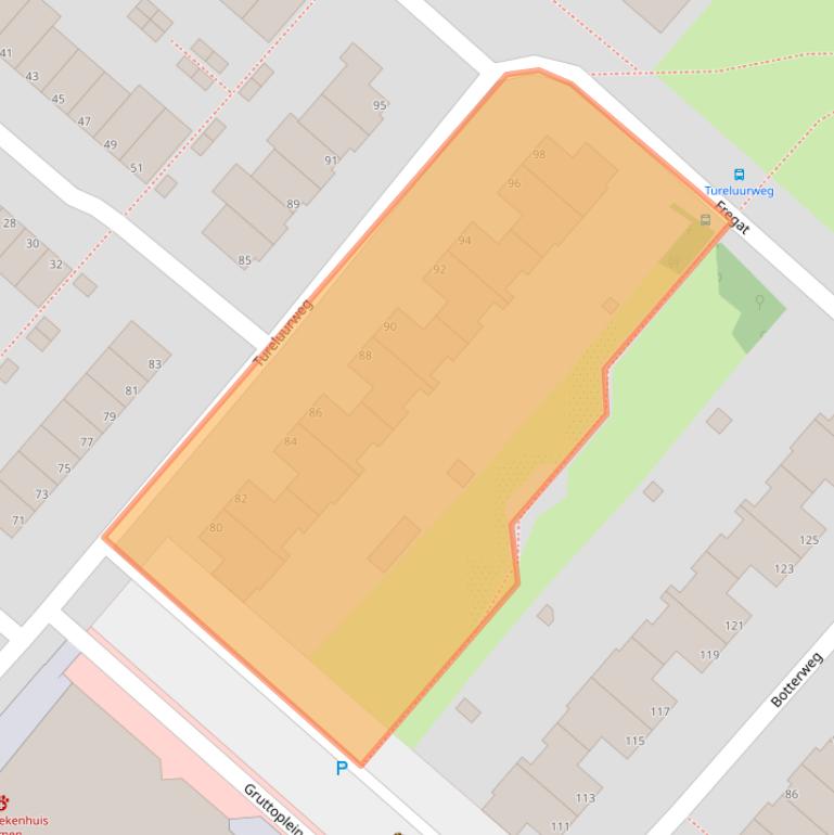 Kaart van postcodegebied 1113GA.