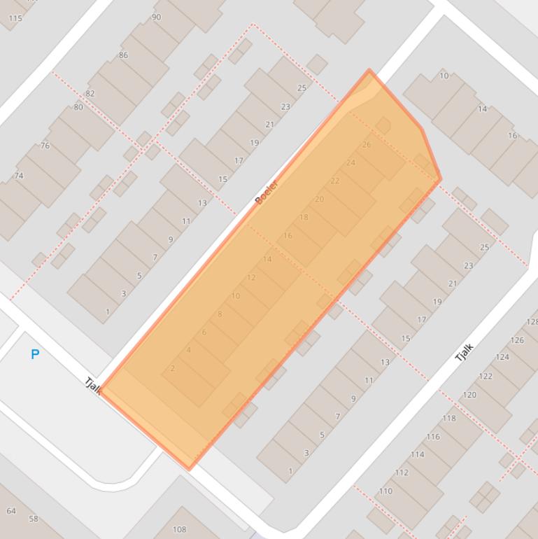 Kaart van postcodegebied 1113GJ.