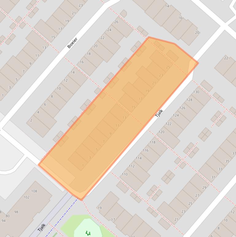 Kaart van postcodegebied 1113GK.