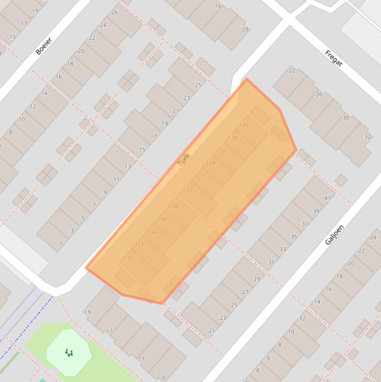 Kaart van postcodegebied 1113GN.