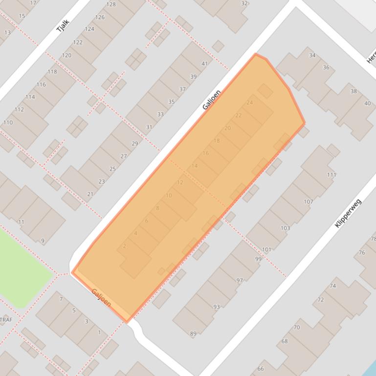 Kaart van postcodegebied 1113GS.