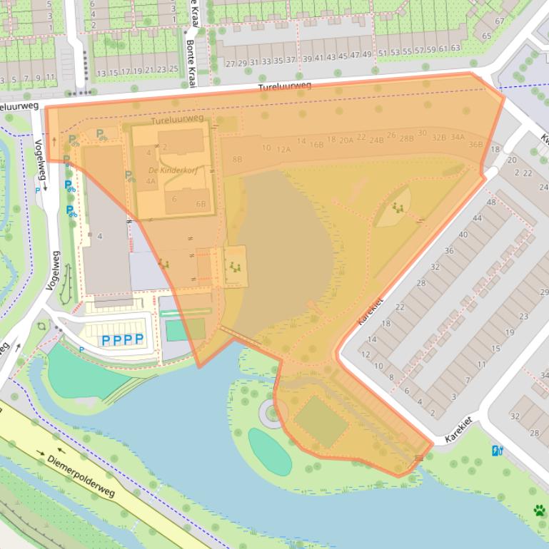 Kaart van postcodegebied 1113HA.