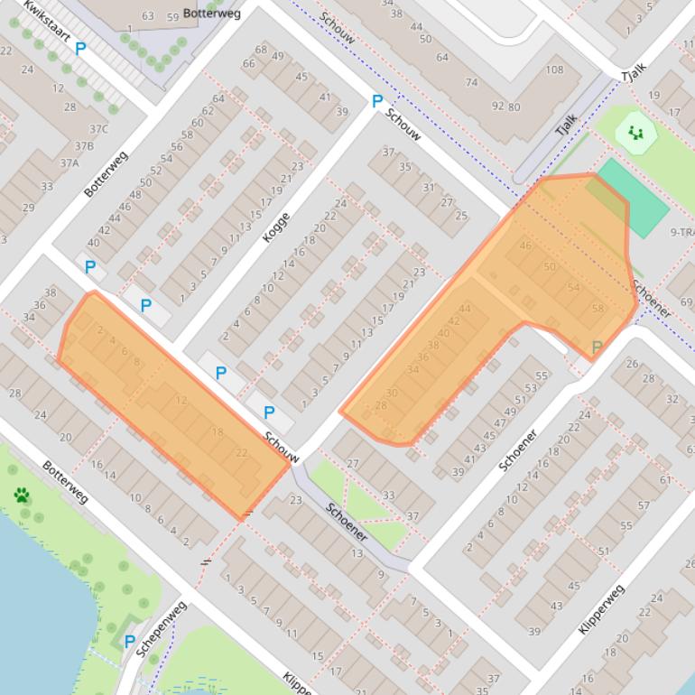 Kaart van postcodegebied 1113HZ.