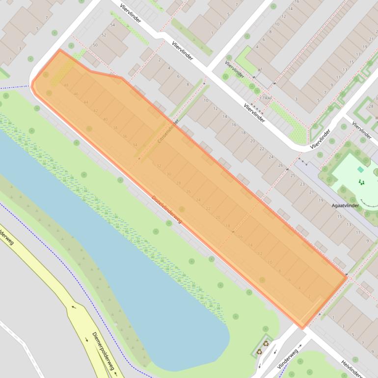 Kaart van postcodegebied 1113KB.