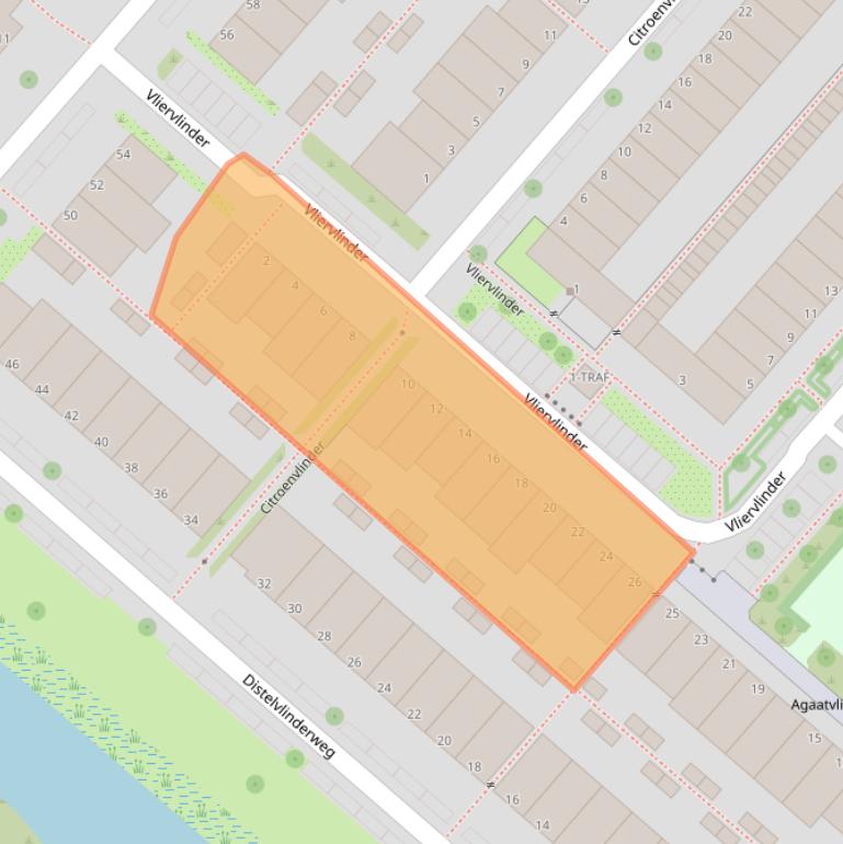 Kaart van postcodegebied 1113KG.