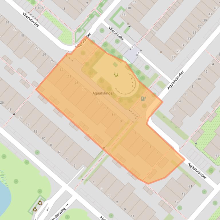 Kaart van postcodegebied 1113KL.