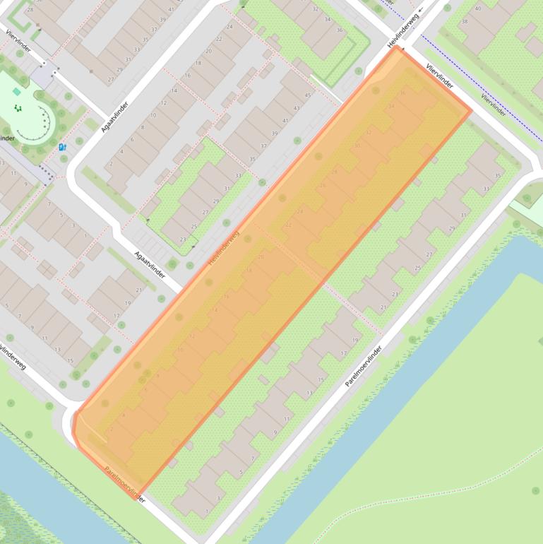 Kaart van postcodegebied 1113KT.