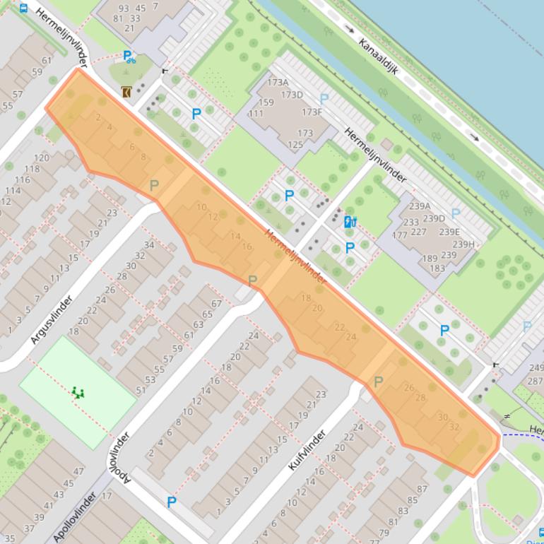 Kaart van postcodegebied 1113LH.