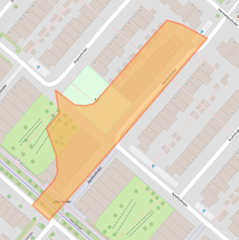Kaart van postcodegebied 1113LM.