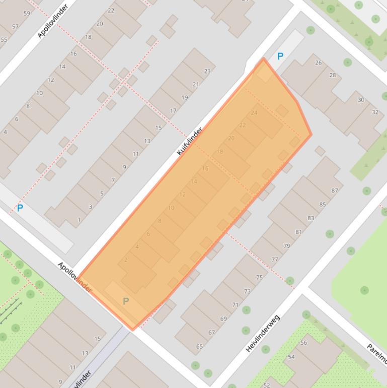 Kaart van postcodegebied 1113LR.