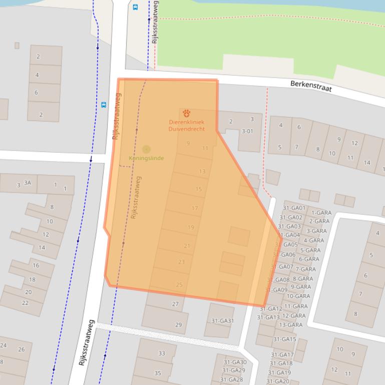 Kaart van postcodegebied 1115AG.