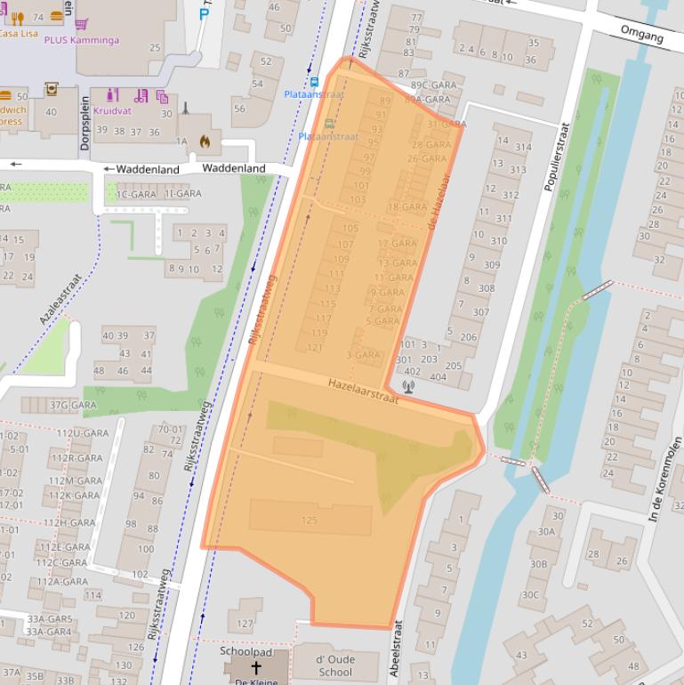 Kaart van postcodegebied 1115AN.