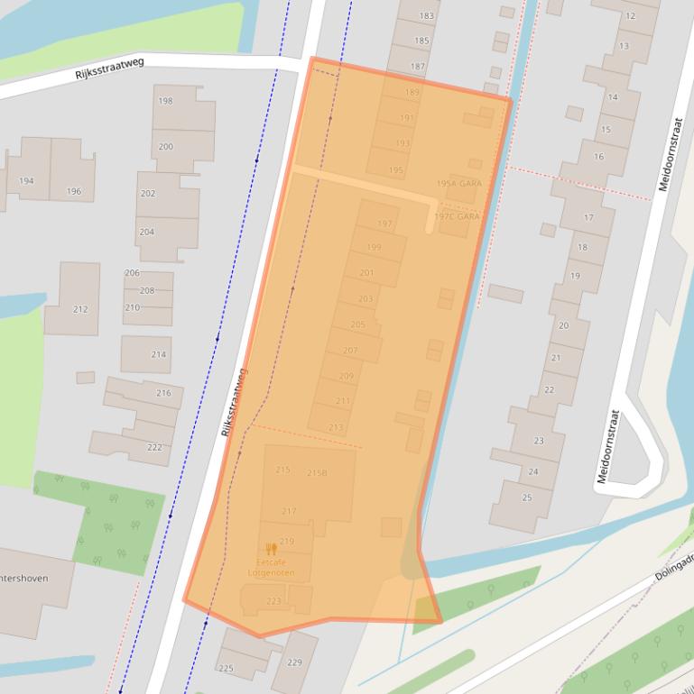 Kaart van postcodegebied 1115AR.