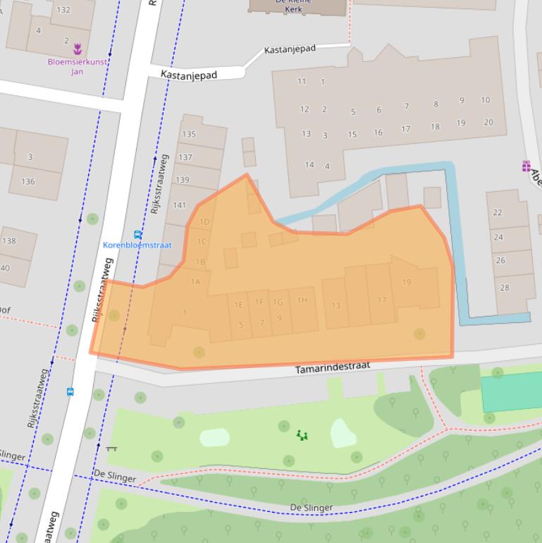 Kaart van postcodegebied 1115BD.