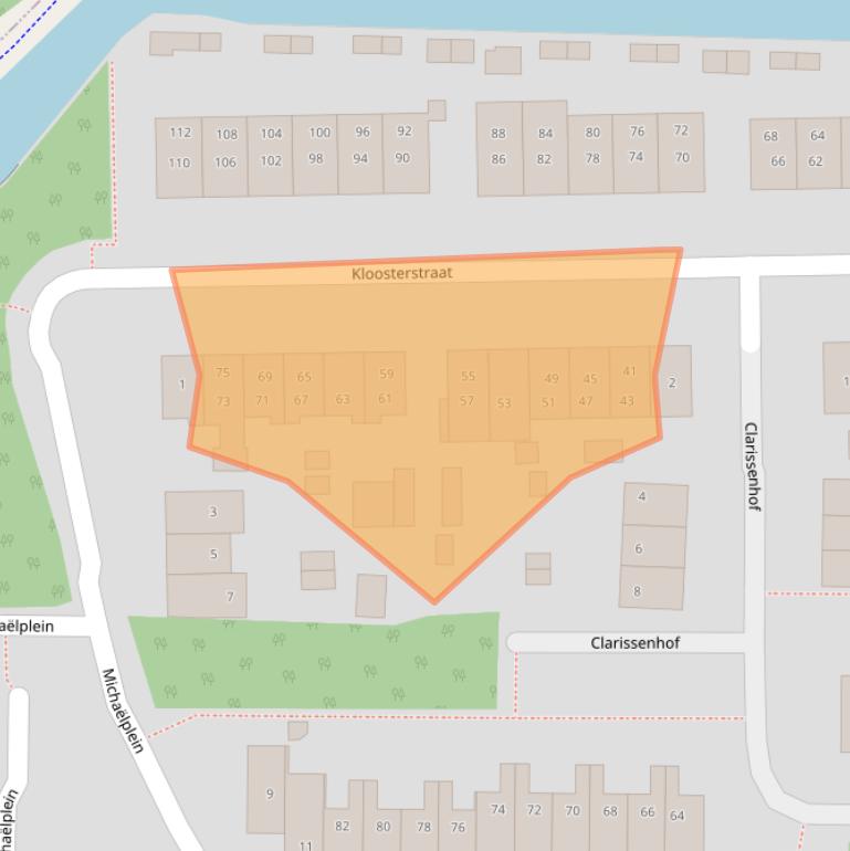 Kaart van postcodegebied 1115BK.