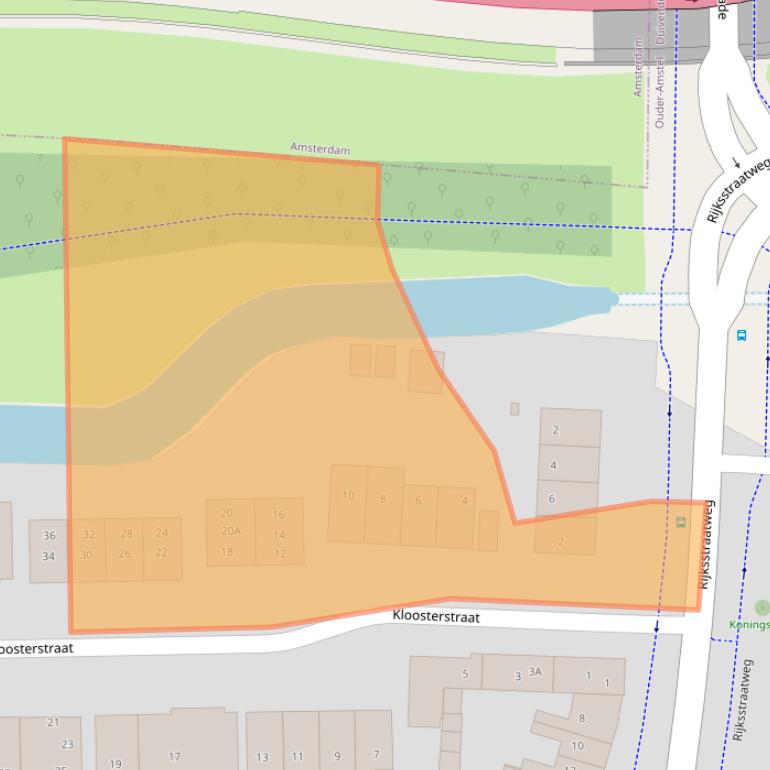 Kaart van postcodegebied 1115BL.