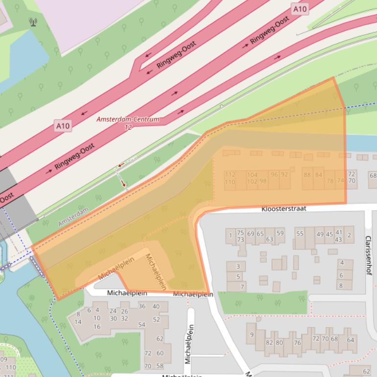 Kaart van postcodegebied 1115BN.