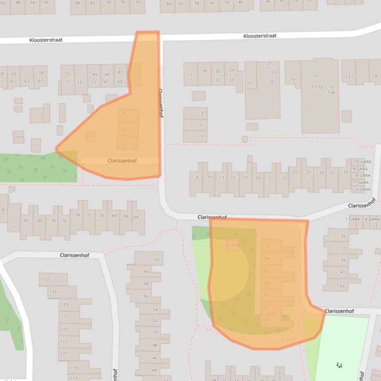 Kaart van postcodegebied 1115CE.