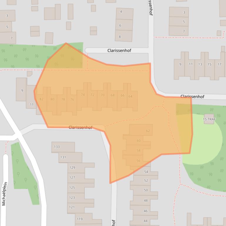 Kaart van postcodegebied 1115CH.